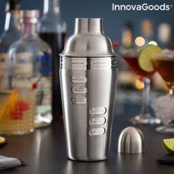 Shaker à cocktail avec recettes de cocktails intégrées InnovaGoods